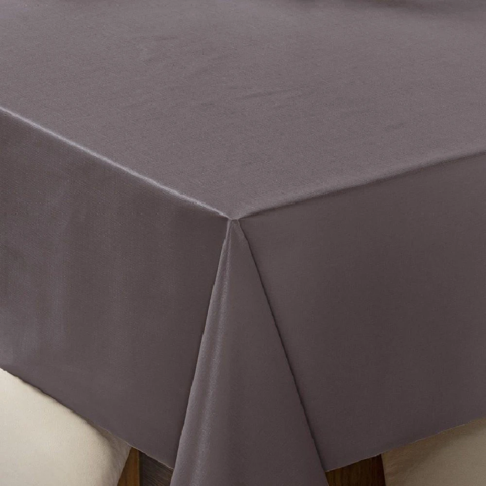 Toalha De Mesa 4 Lugares Térmica Impermeável 1,40 M X 1,40 M 100% Policloreto De Vinila - Marrom