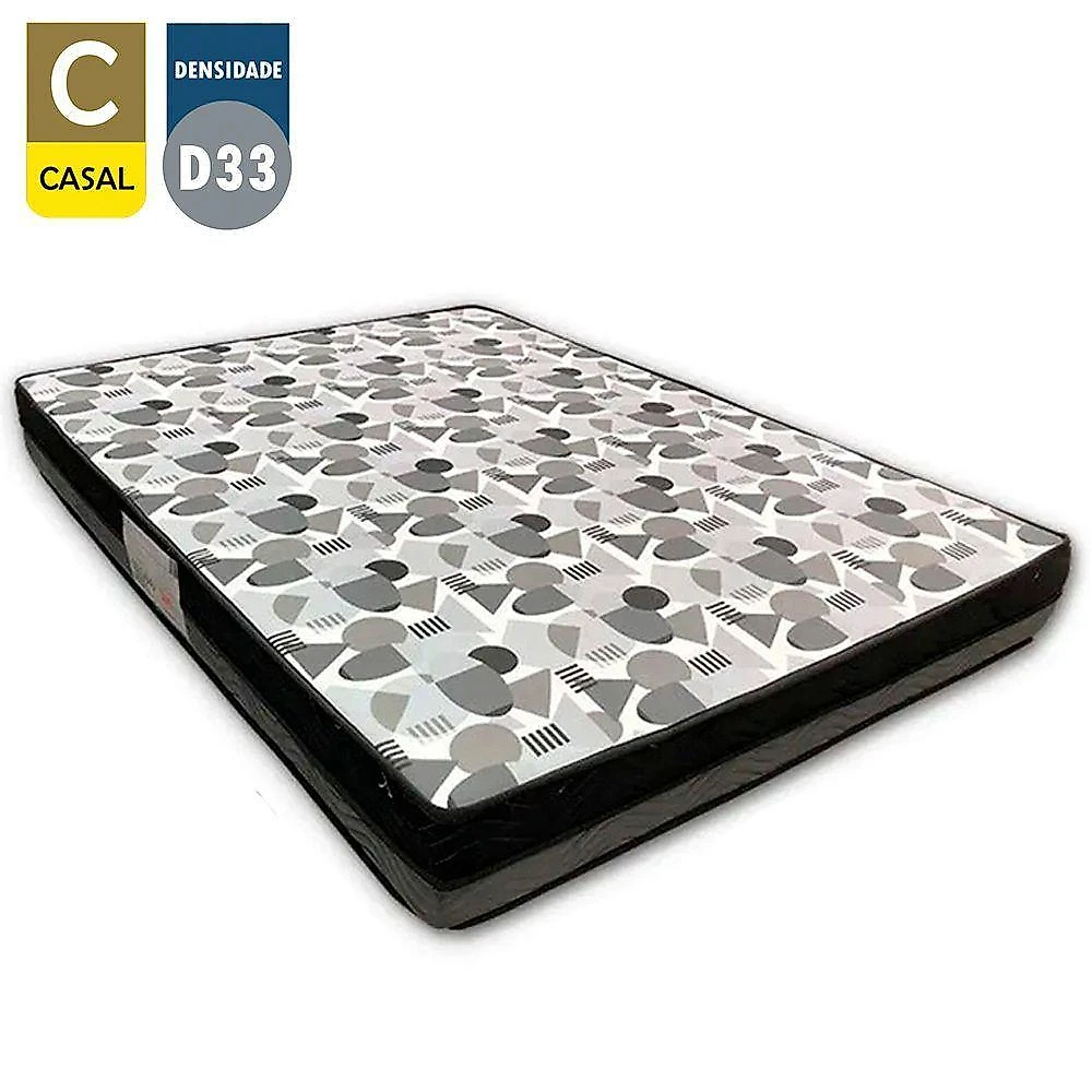 Cama Box com Baú Casal Suede Iso Dupla Face Híbrido Espuma Gel com Colchão Branco Ortobom 138CM