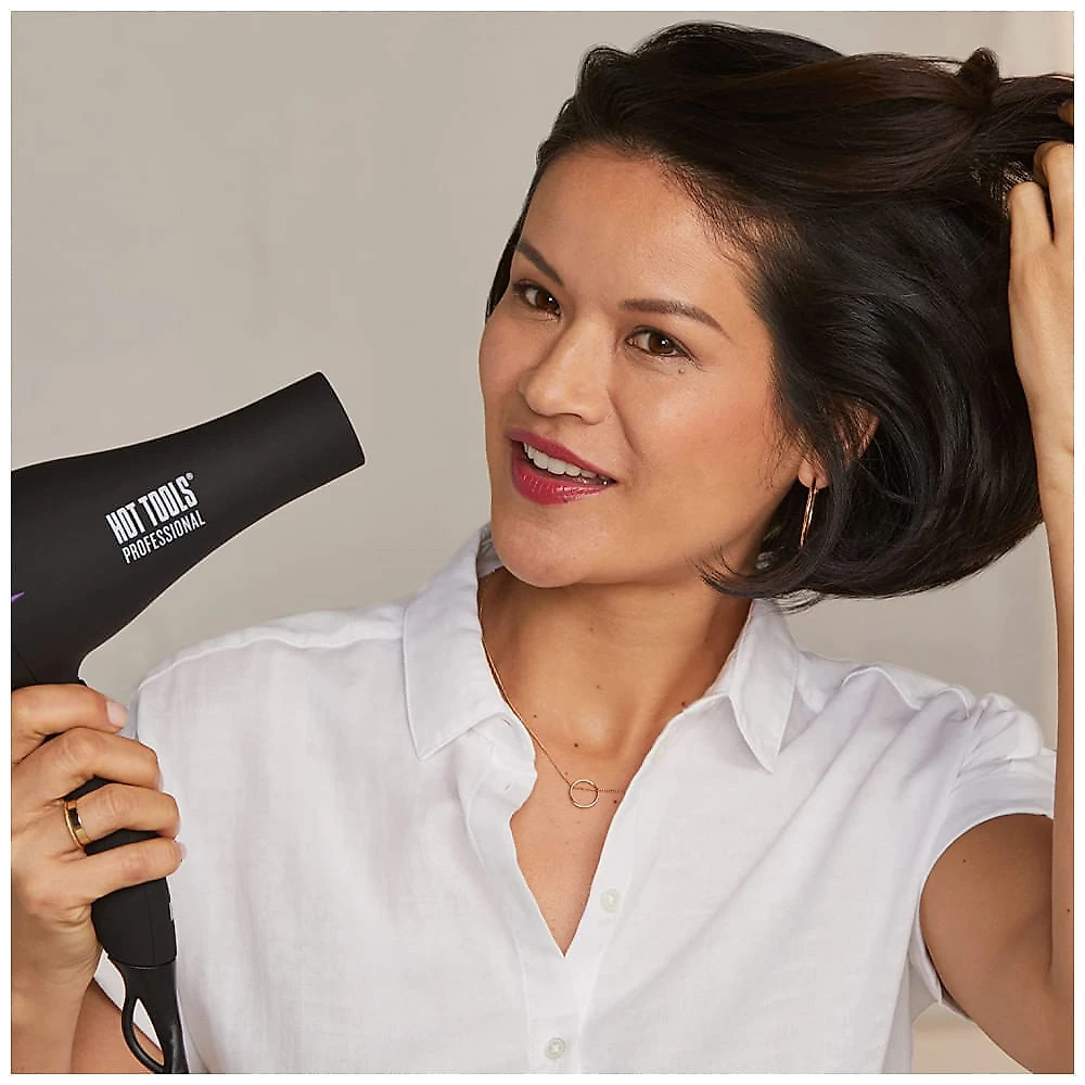 HOT TOOLS 1043 Secador de Cabelo Profissional com 3 Acessorios 110V Preto