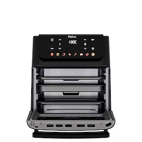 Fritadeira Elétrica Air Fryer Philco Oven PAF11B 11L Porta Removível - Preta 110V