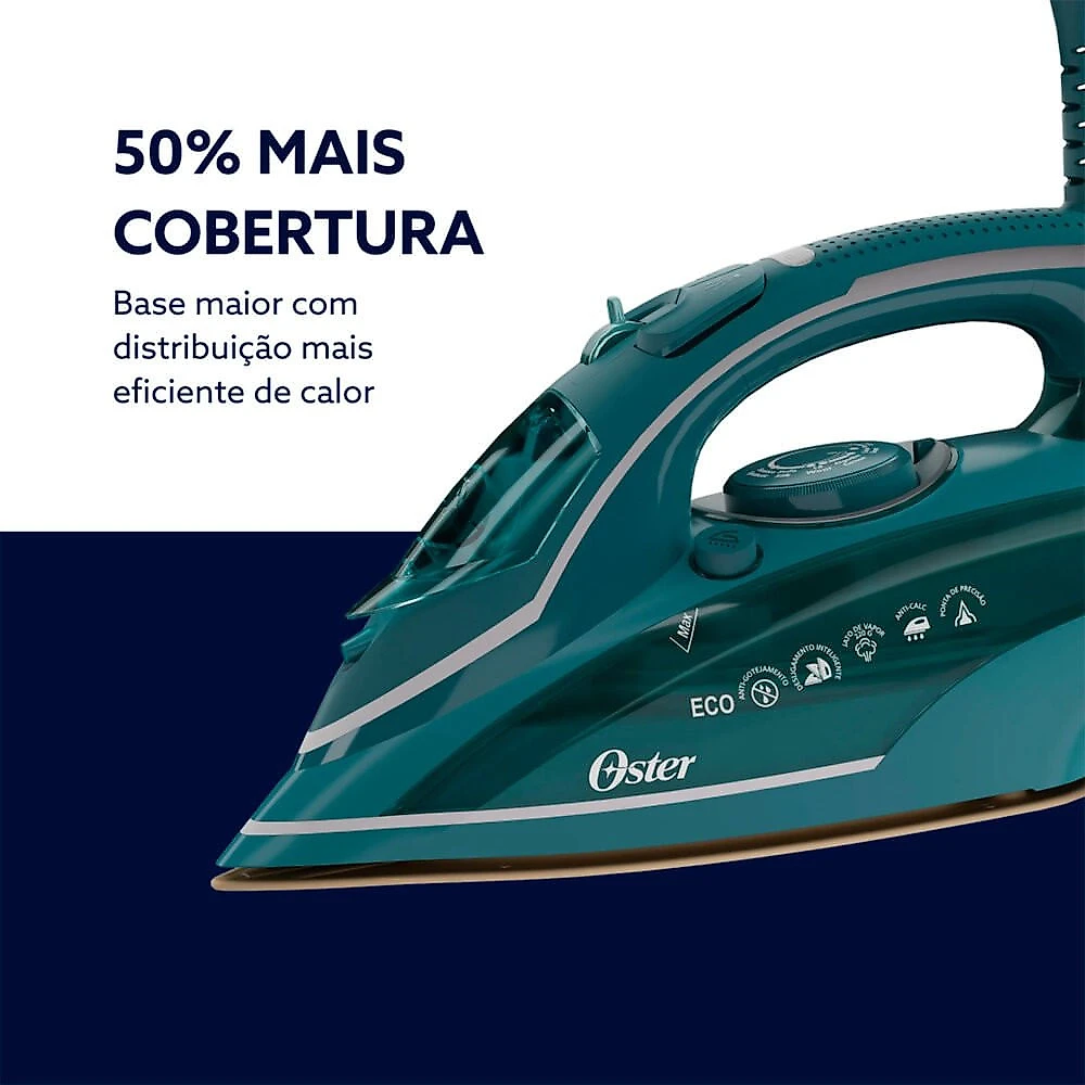 Ferro de Passar a Vapor GCSTDPA8002 Diamond Tech Cabo Giratório 360 graus Oster Cinza - 110V