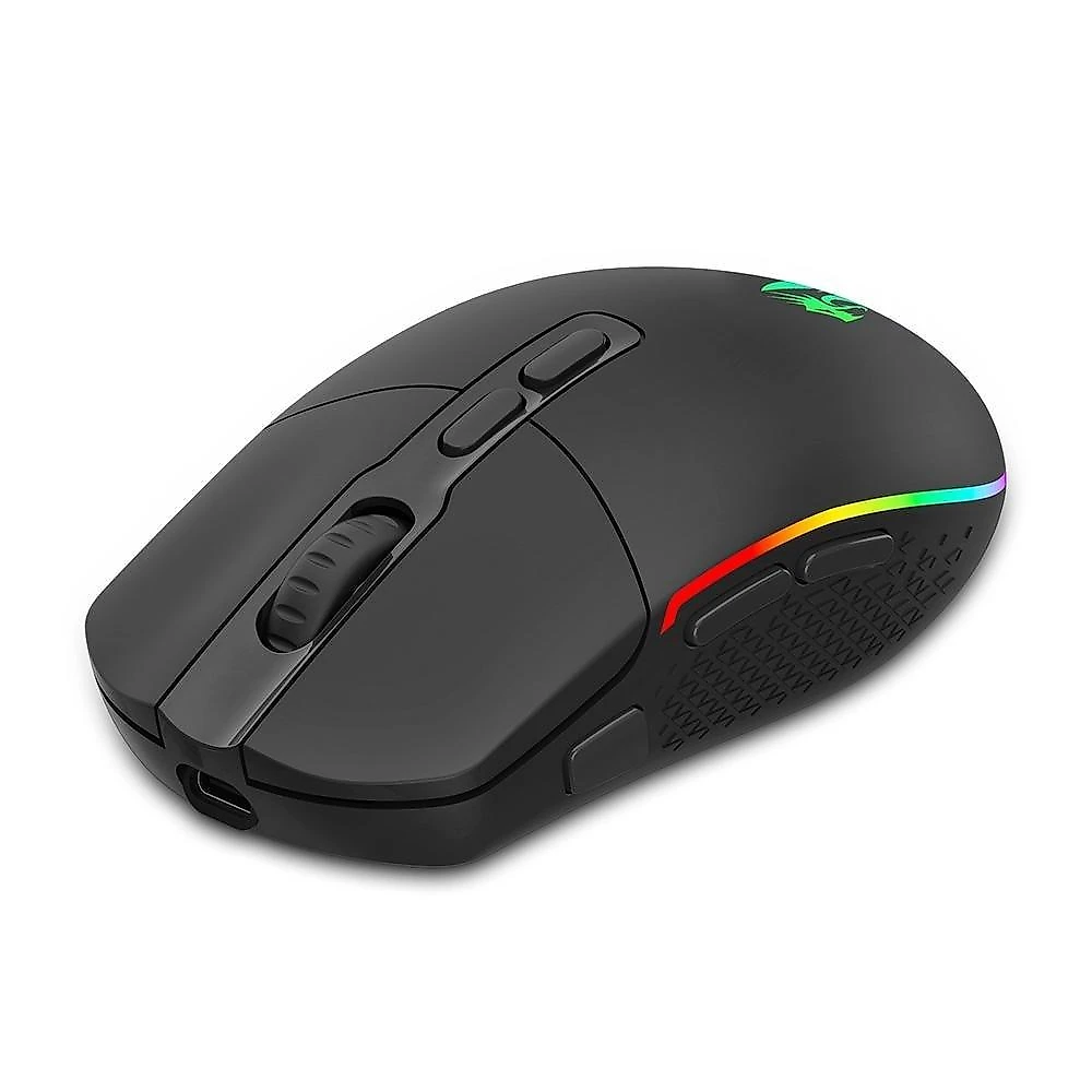 Mouse Gamer Sem Fio Redragon Invader Pro, RGB, 10000 DPI, 9 Botões, Wireless, Preto - M719RGB-PRO