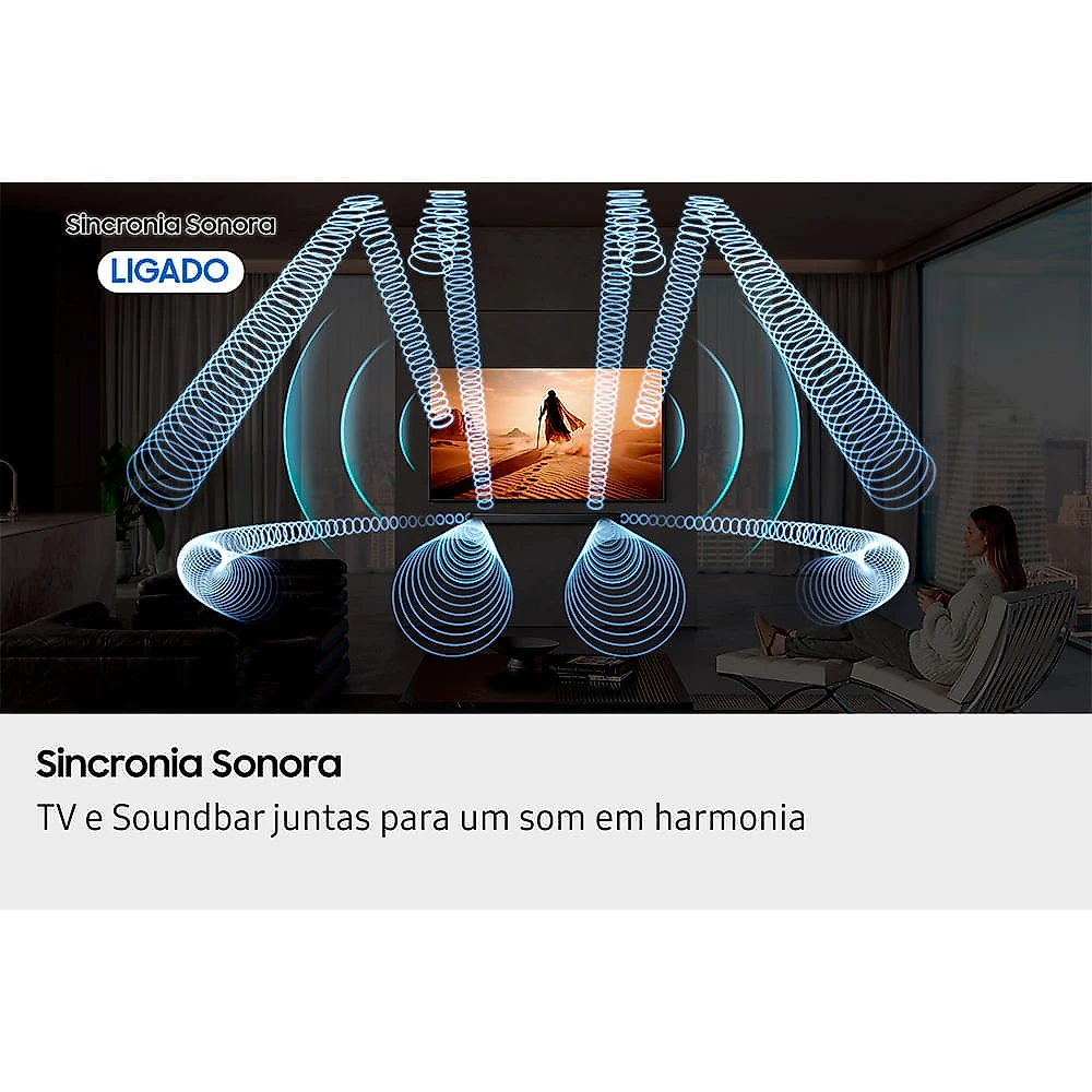 Soundbar Samsung Série Q com 5.1.2 canais e Subwoofer 2026 - HW-Q800H Bivolt