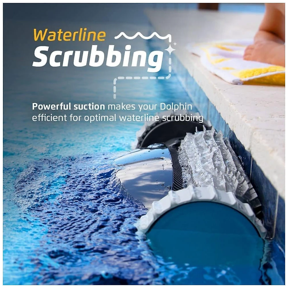 Robô Aspirador para Piscinas Dolphin Nautilus CC Pro Wi-Fi, Preto, Escovação Ativa, Navegação Inteligente, Cesto Filtro Top-Load, Modelo 2025﻿