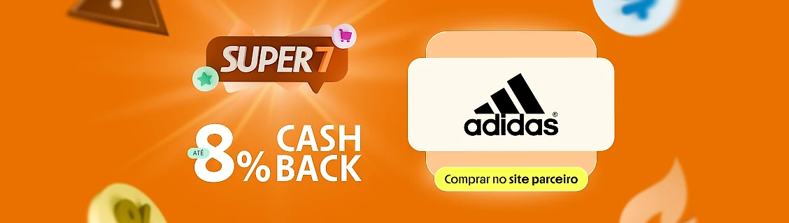 ADIDAS COM ATÉ 8% DE CASHABCK