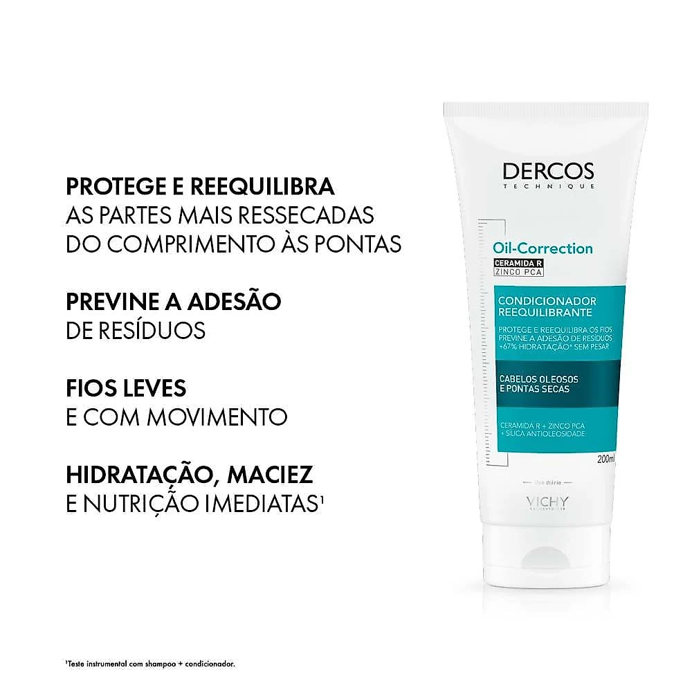 Vichy dercos oil-correction condicionador reequilibrante 200ml