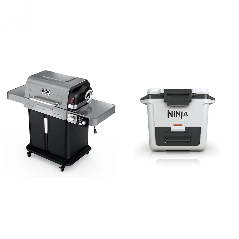 Sistema de cocção externa Ninja FlexFlame com cooler rígido 30 L branco 5 em 1 110V