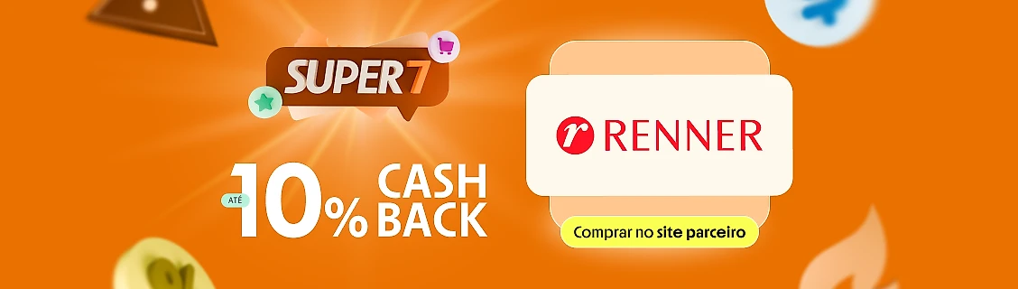 RENNER COM ATÉ 10% DE CASHBACK