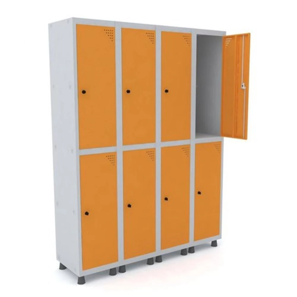 Armário Locker Guarda-Volume 8 Portas Aço