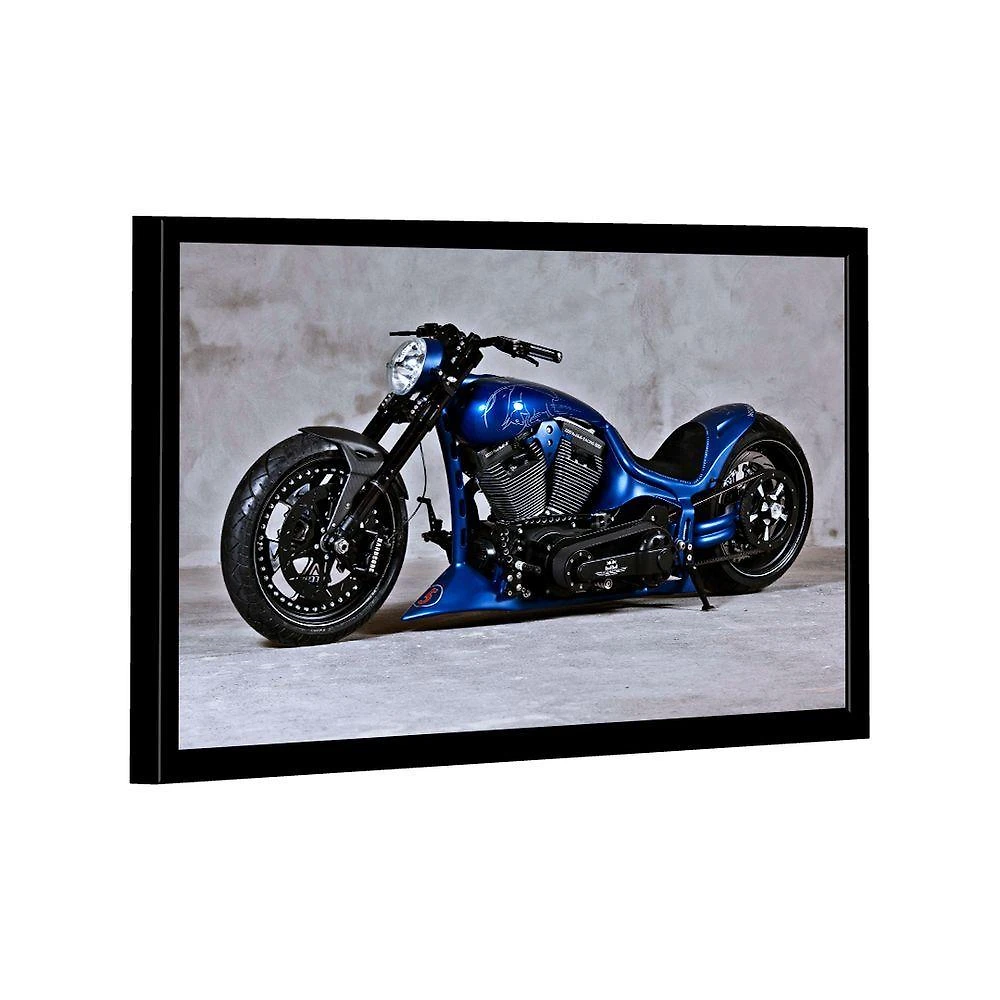 Quadro Harley Davidson Blue Br Artes