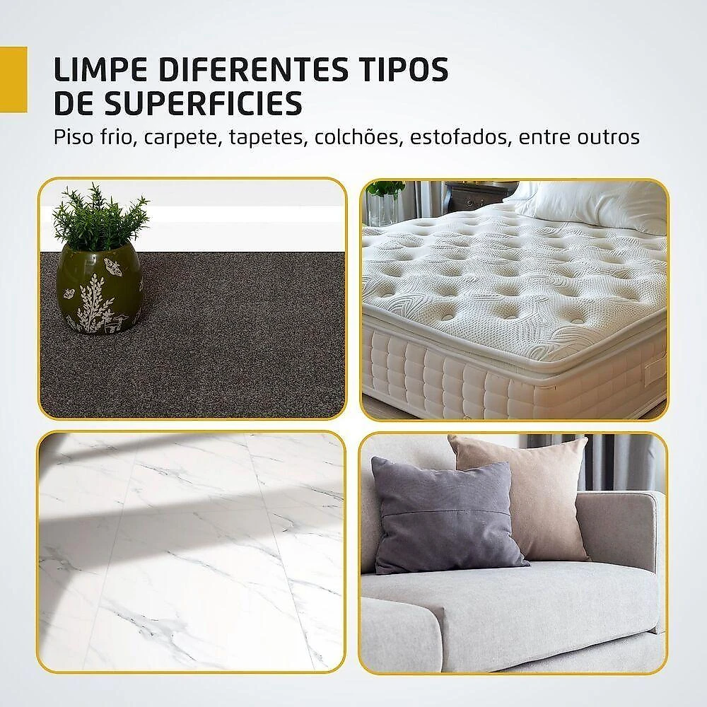 Aspirador de Água e Pó Mondial Hydrodust APT-03 1600W 20L 2 em 1 Preto e Amarelo 220V