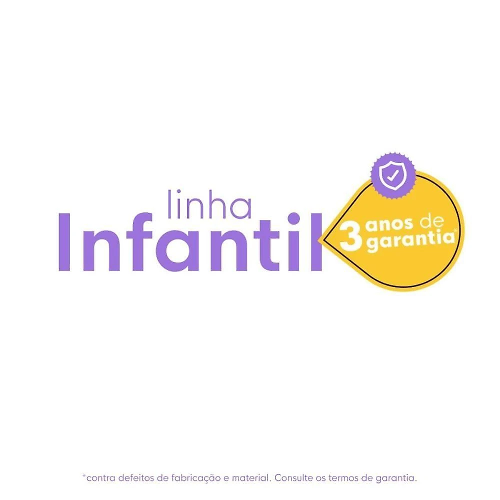 Quarto De Bebê Completo Com Berço Americano 3 Em 1 Sonho Multimóveis MP4619 Branco-madeirado