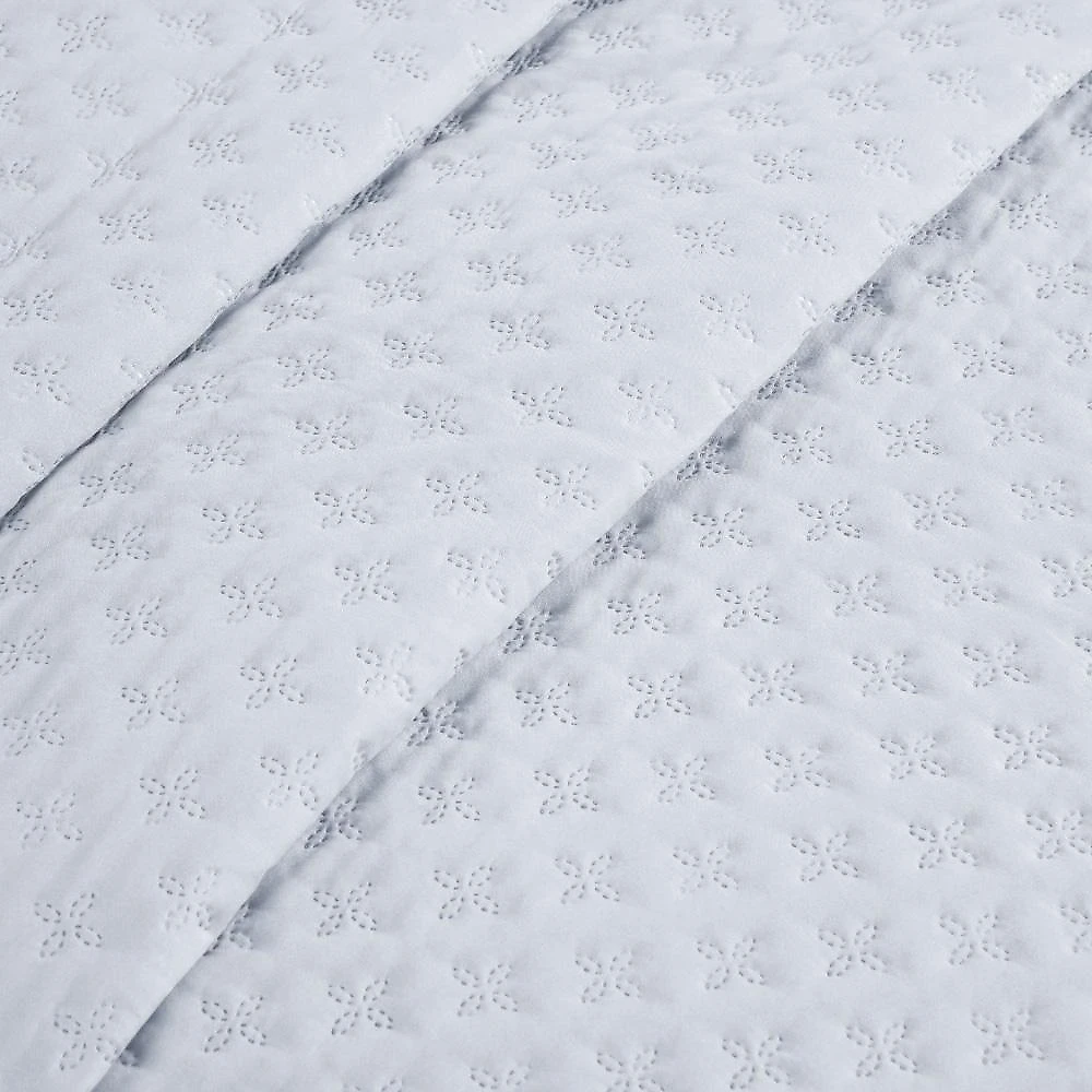 Kit cobre leito colcha atualle king dupla face microfibra 3 peças - branco