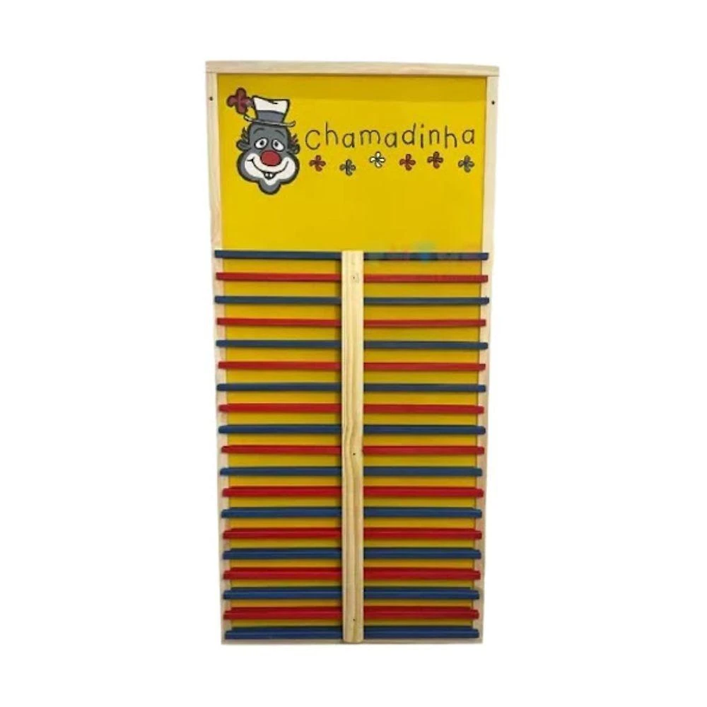 Brinquedo Educativo Chamadinha 36 Nomes 95x45cm MDF Sonho de Criança