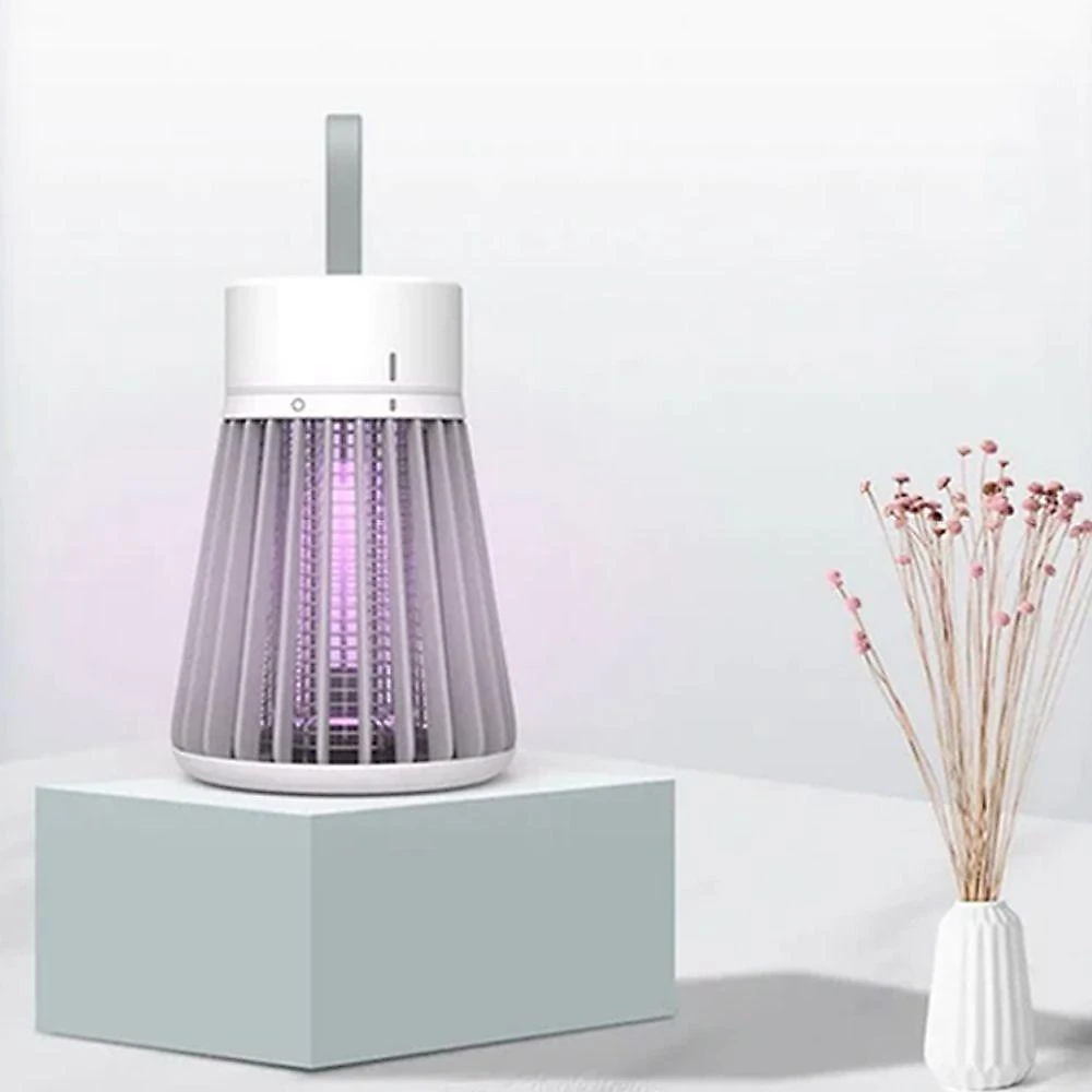 Armadilha Elétrica Luminária LED Ultravioleta Mata Mosquito USB 5W Preto