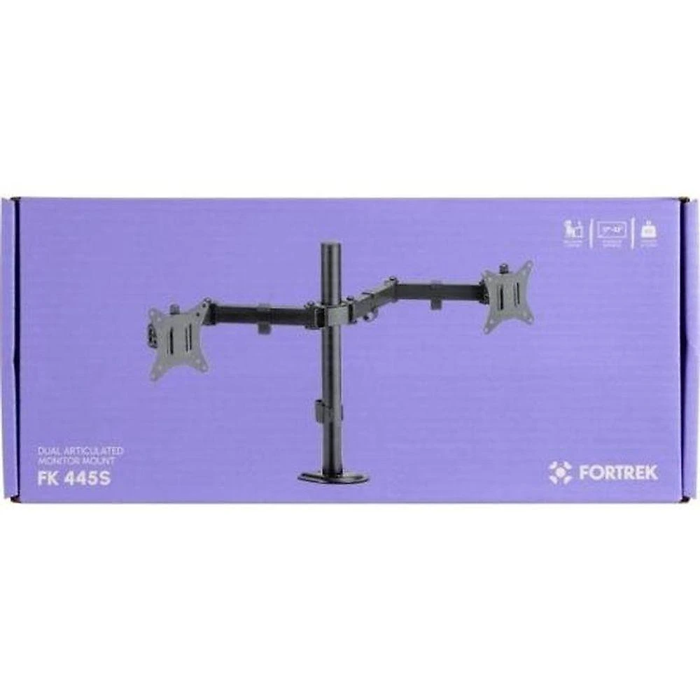 Suporte Articulado Para Dois Monitores Fortrek Fk 445s 17-32