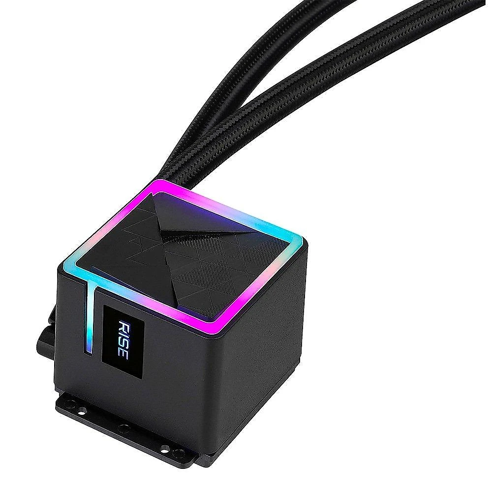 Water Cooler Gamer Rise Mode Black, ARGB Rainbow, 360mm, AMD e Intel, Preto - RM-WCB-03-RBW
