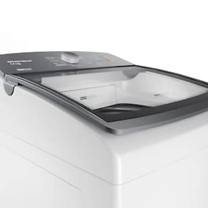 Miniatura Lavadora de Roupas Brastemp BWF14AB 14kg Smart Sensor Ciclo Tira Mancha Cesto Inox Branca 110V