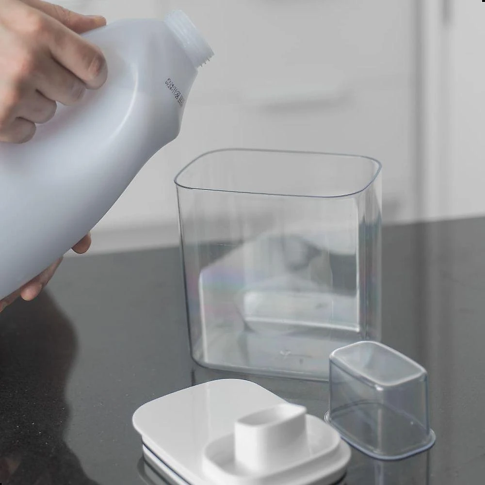 Dispenser de Sabão com Dosador Dispenser Flow Plástico Resistente Branco 1,5L Ou webcontinental-7908466051020