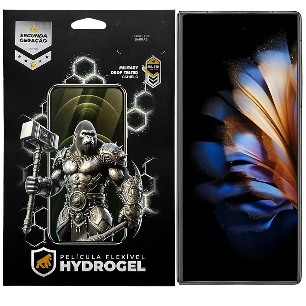 Película Gshield Hydrogel Hd para Nubia Fold com Proteção em Hidro Nano Pet + TPU Soft Gel