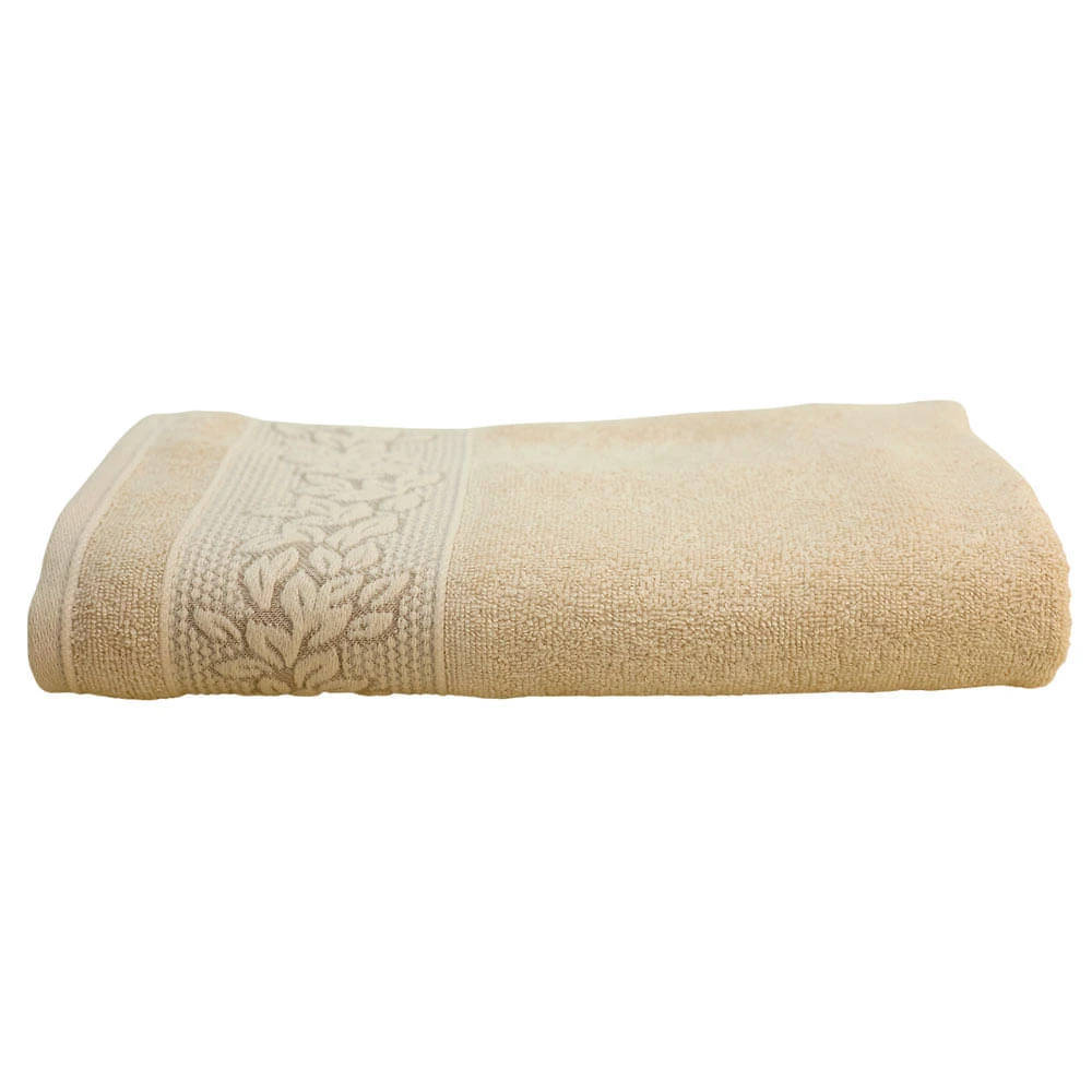 Kit Jogo de Banho 4 Toalhas Provence Bege Grão Karsten Bege