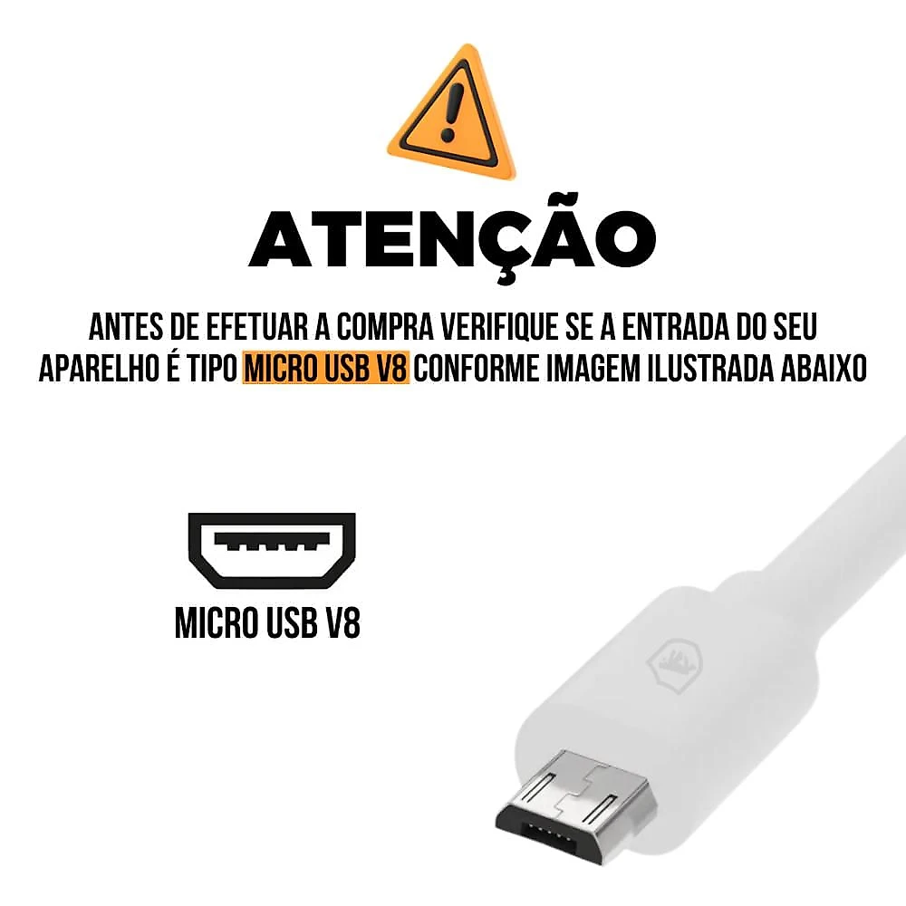 Carregador + Cabo Micro USB V8 - GreenEcoo - Gshield