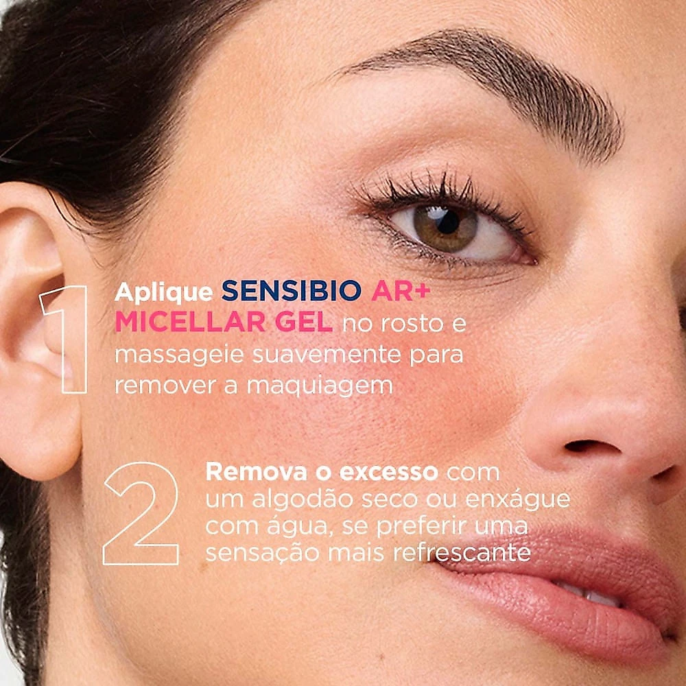 Sensibio Bioderma AR Micellar Gel Limpeza Anti-Vermelhidão 250ml