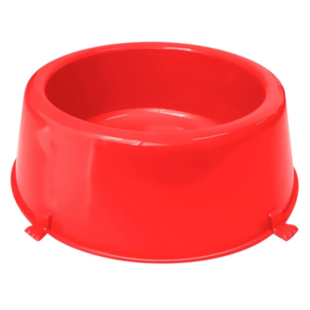 Comedouro Furacão Pet Classic Plástico Vermelho - 370 mL