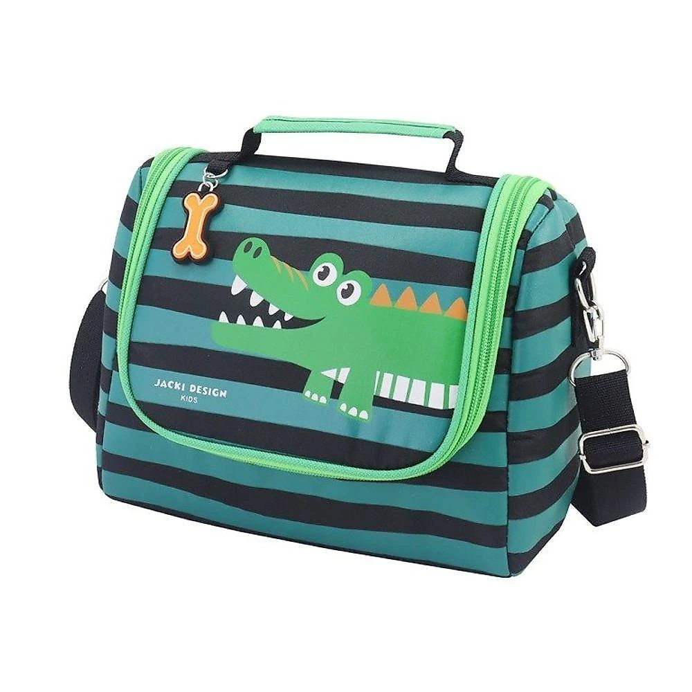 Kit Mochila Com Rodinhas E Lancheira Térmica Com Pote P/ Lanche Verde