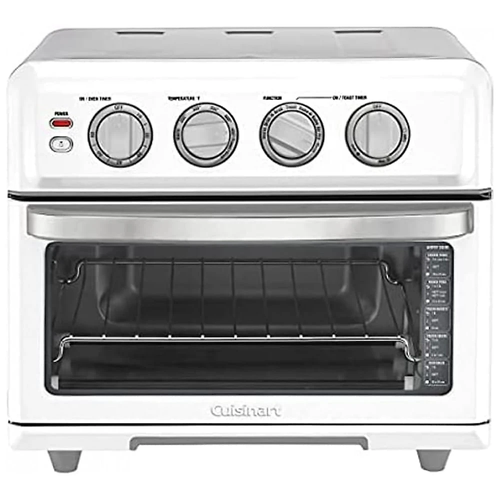 Forno Elétrico Air Fryer Cuisinart TOA-70W 17L Branco, 8 Funções, Grill Reversível, 1800W, Timer 60min, Inox, Fácil Limpeza