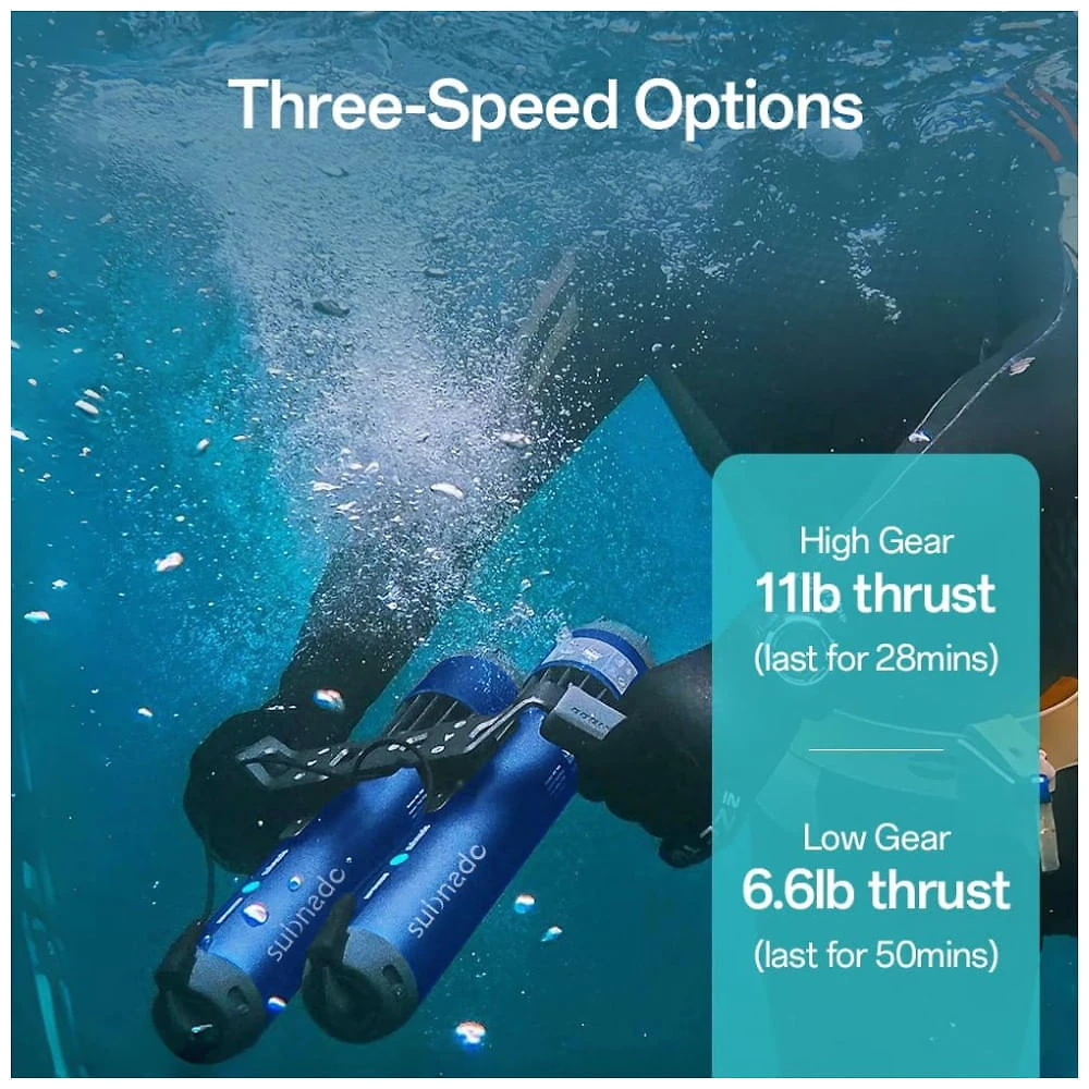 Miniatura Scooter Subaquática, Waydoo Subnado Underwater Scooter Lite: Aventura Subaquática Compacta e Portátil para Adultos e Crianças
