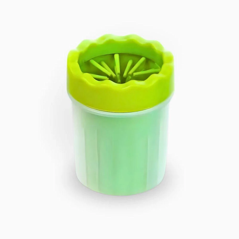 Limpador de Pata Utimix para Cachorros Portátil Verde Silicone