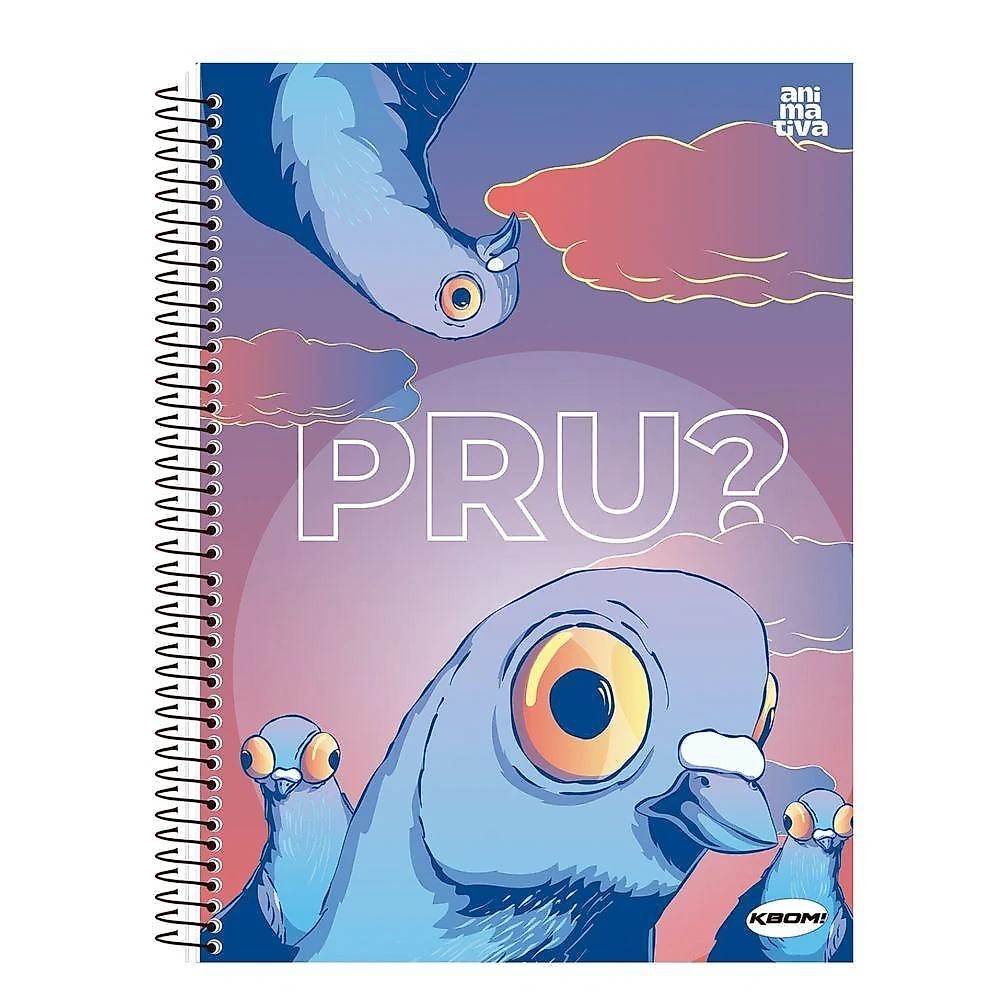 Caderno Espiral Capa Dura São Domingos Animativa 20 Matérias 400 Folhas Pautadas 200x275mm