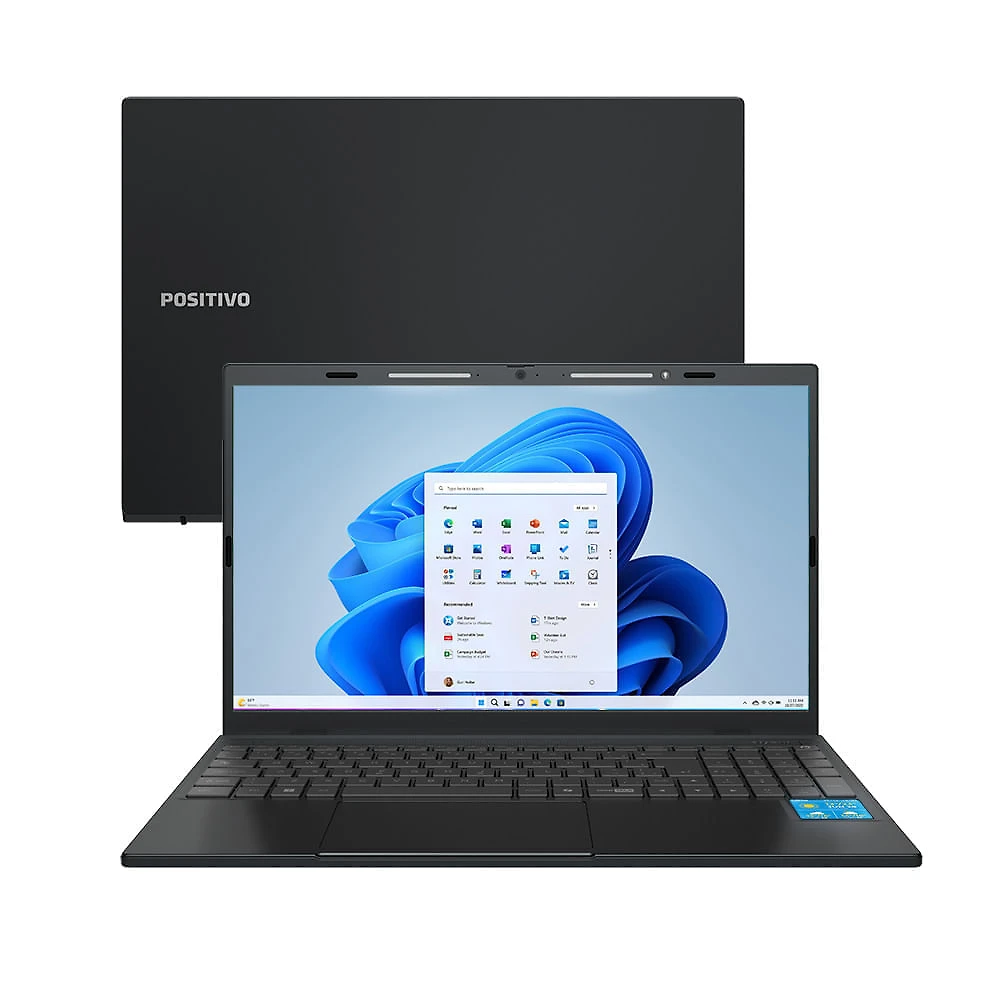 Notebook Positivo Vision C15M Intel® Celeron® N4500 Windows 11 Home 4GB RAM 128GB eMMC Tela 15" Full HD IPS - Minitela - Cinza