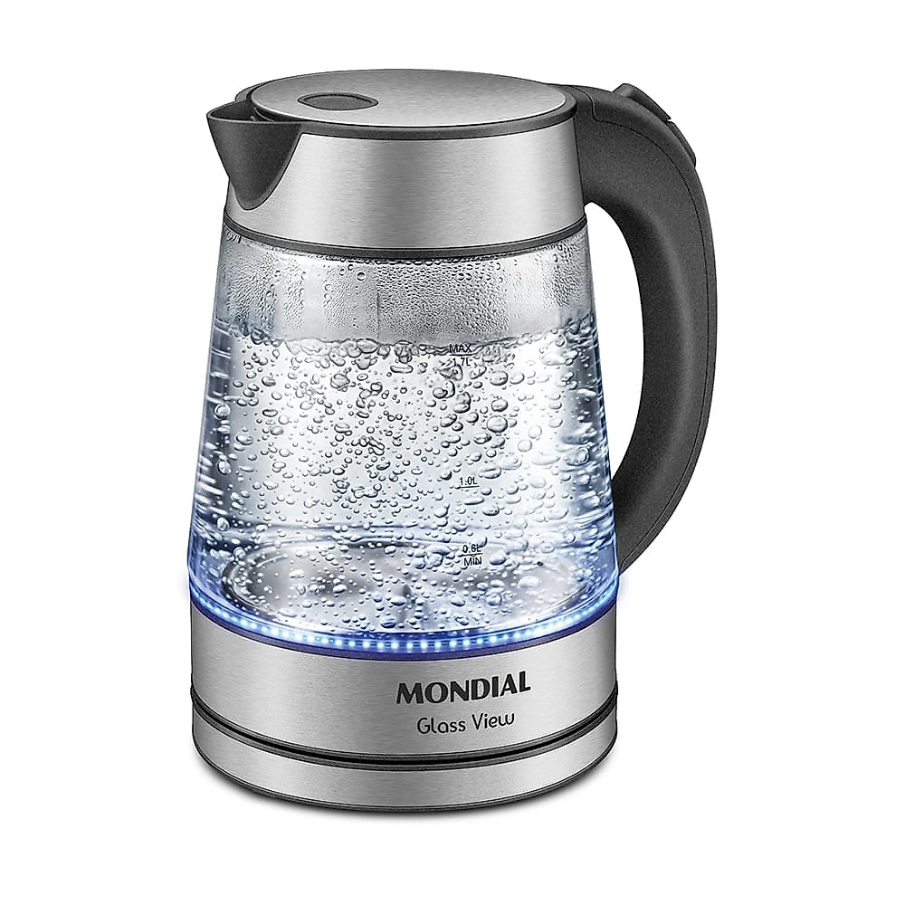 Chaleira Elétrica Glass View Mondial Vidro Transparente CE-19-GI 127V