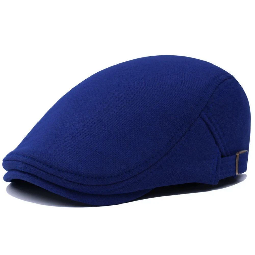 Boina De Algodão Design Basico Liso Casual Unissex Ajustavel Azul Celeste
