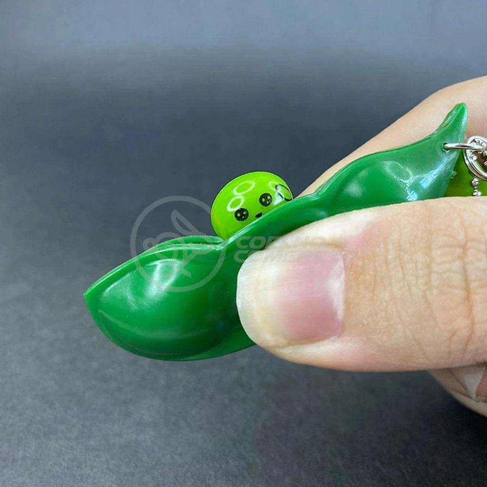 Chaveiro Fidget Toy Ervilha Anti Estresse em Silicone Verde Smart Tech