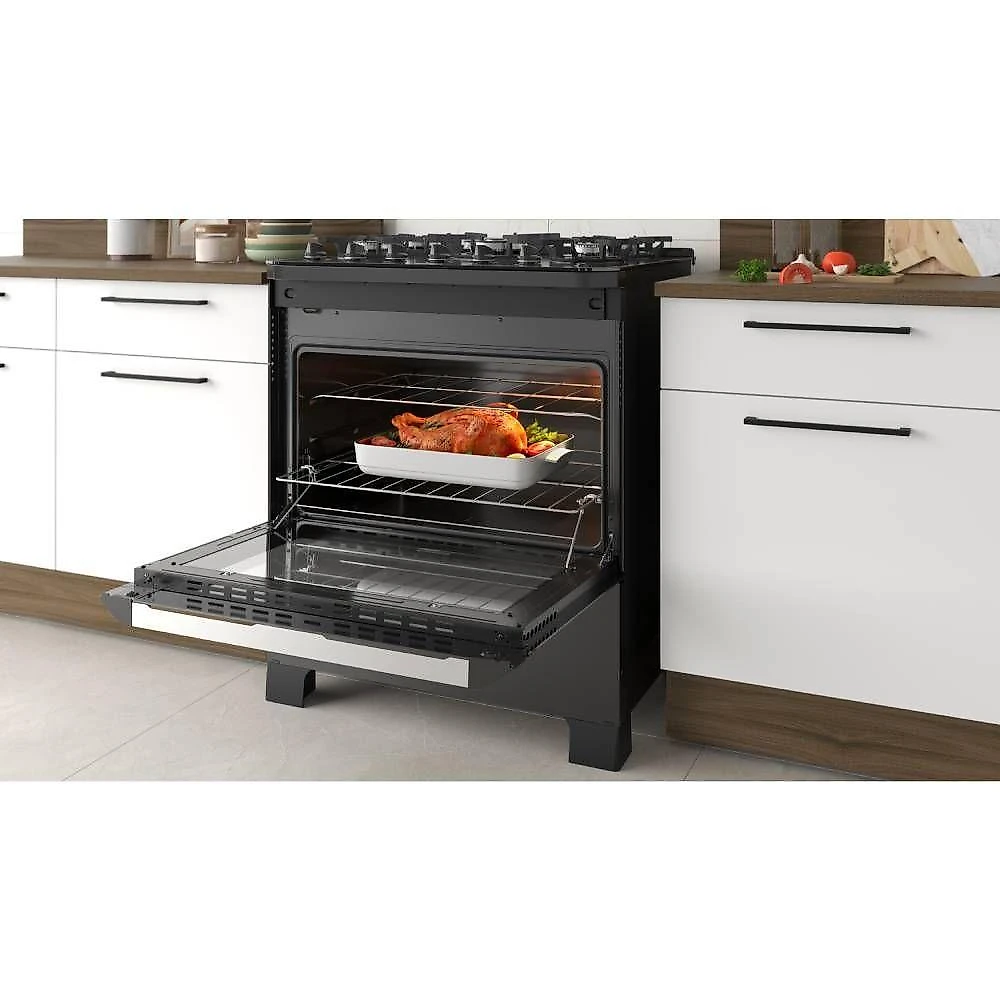 Fogao itatiaia itamaster 5 bocas preto tripla chama mesa de vidro bivolt (3700000331)