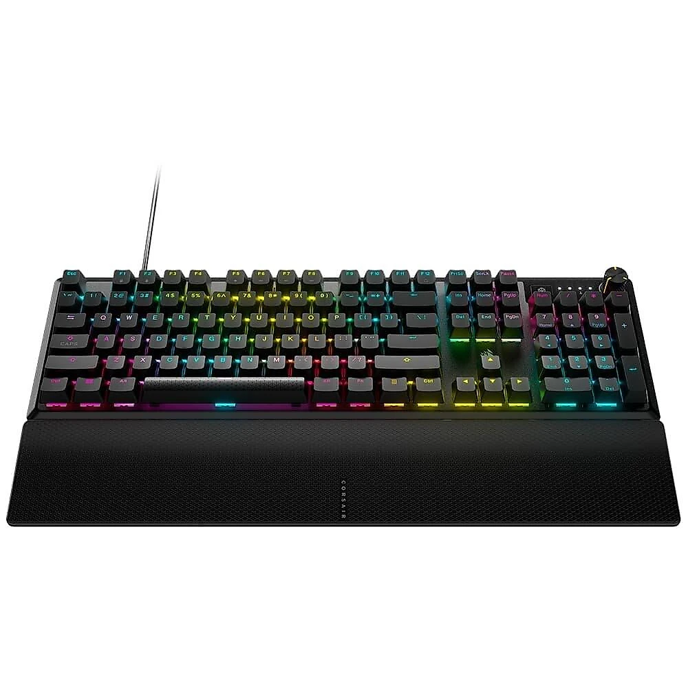 Teclado Gamer Mecânico Corsair K70 Core RGB, Backlit RGB LED, Corsair MLX Red, Preto - CH-910981E-NA