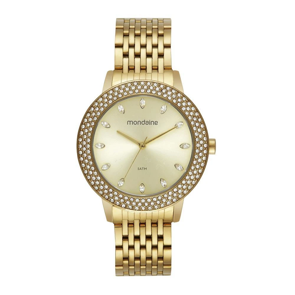 Miniatura Relogio Mondaine Feminino Ref: 32829Lpmvde1 Fashion Dourado