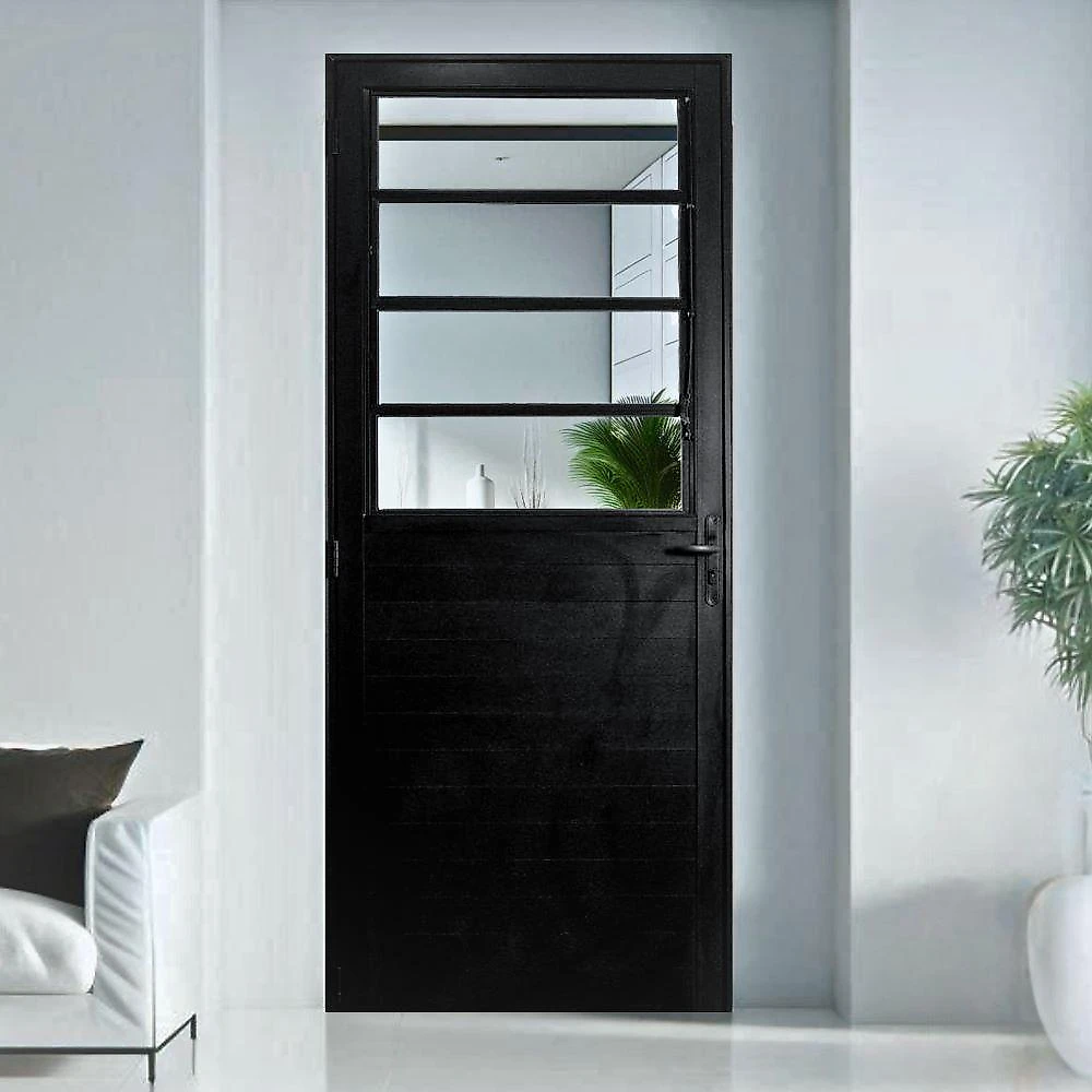 Porta Basculante Lambril Alumínio Preto 2.10 X 80 Lado Esquerdo – Hale