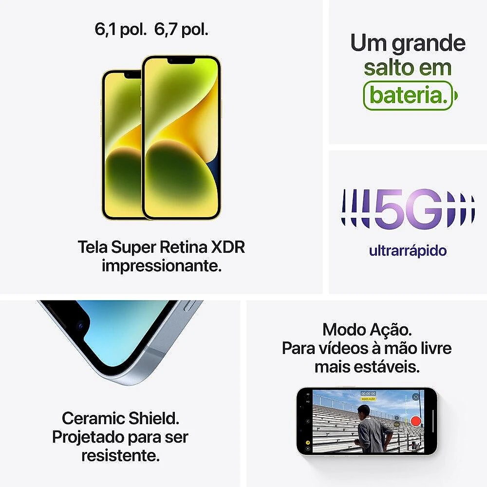 Apple iPhone 14 Plus 512GB Amarelo 