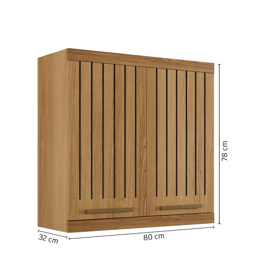 Armário Aéreo Gold 80cm 2 Portas em MDF-MDP Cinamomo Arte Móveis