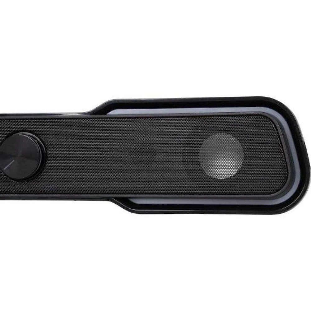 Soundbar Gamer para PC Black Hawk 6W com Iluminação LED RGB e Conexão P2 e USB Preto