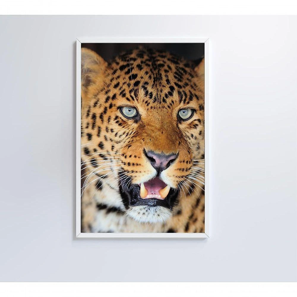 Quadro Decorativo Onça Pintada 60x90 Cm Tecido Canvas