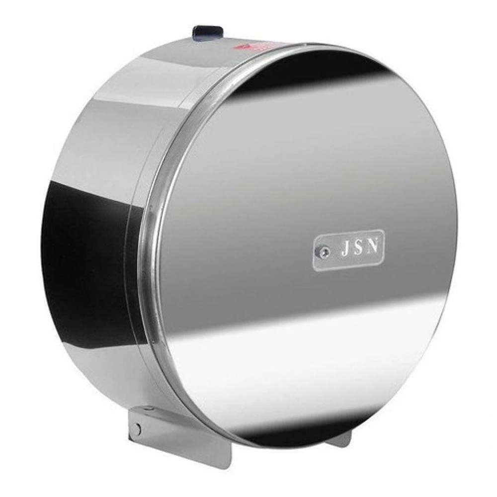 Suporte para Papel Higiênico Rolão 300 a 400M Inox 430 com Fechadura Allen e Visor Higipack
