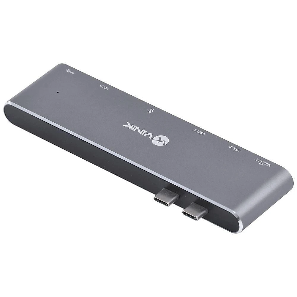 Hub Usb Tipo C 7 Em 2-2 Usb 3.0 Leitor De Cartao Sd Tf Hdmi Thunderbolt 3 Power Delivery 100w Hc-72