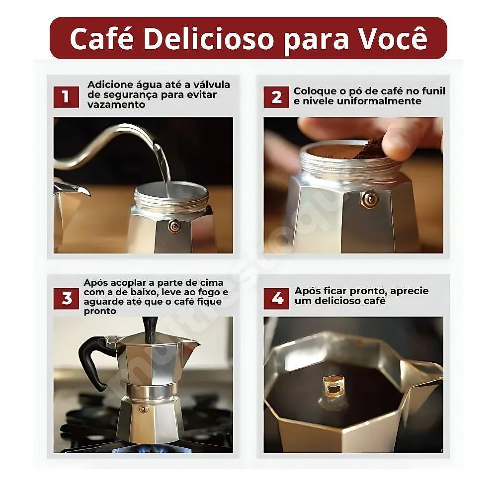 Cafeteira Italiana Moka Express Faz 9 Xícaras Café Aluminio