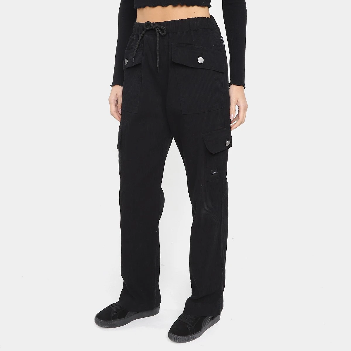 Miniatura Calça Baw Clothing Summer Cotele Feminina Preto - G