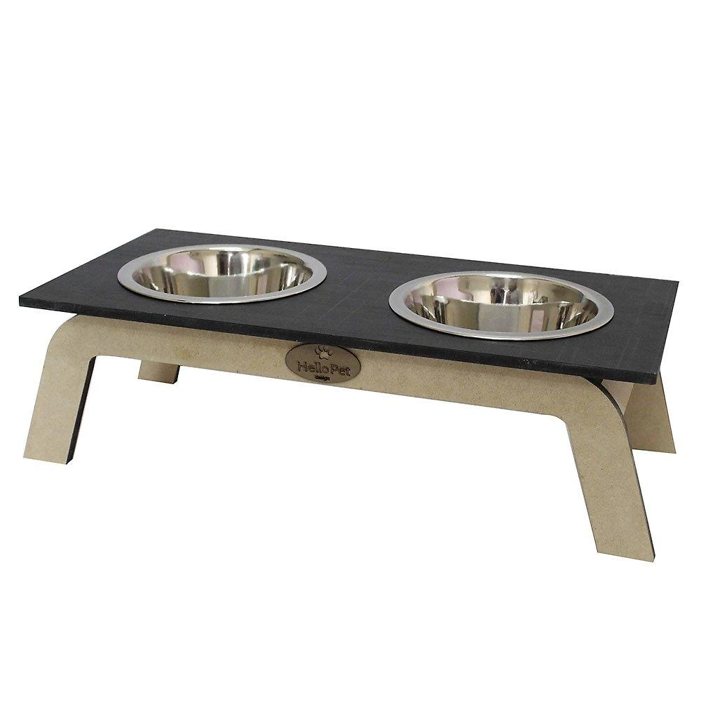 Comedouro Hello Pet Bahamas Preto - Tam. M